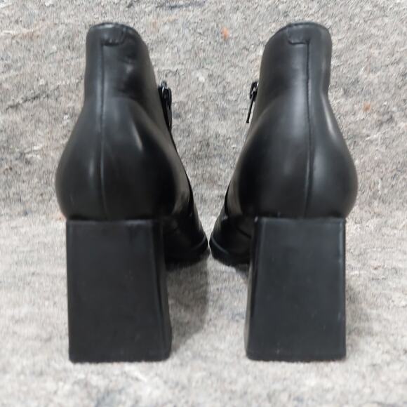 Camper Kara Boots Women's Size EU 39 US 8.5 Black Leather Flared Block Heel - Picture 4 of 10